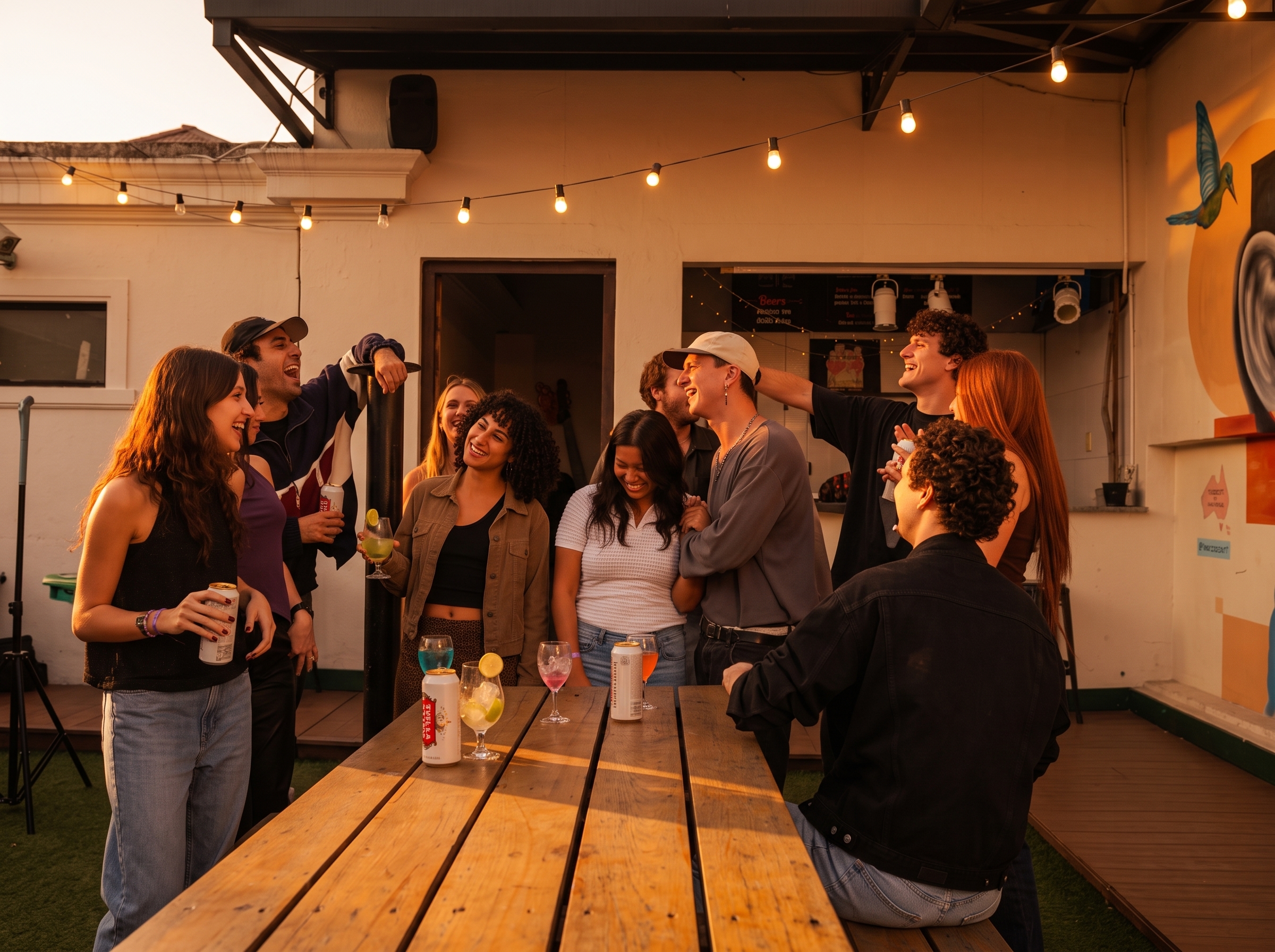 Rooftop party